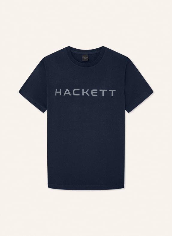 HACKETT LONDON T-Shirt ESSENTIAL TEE GRAU/ DUNKELBLAU
