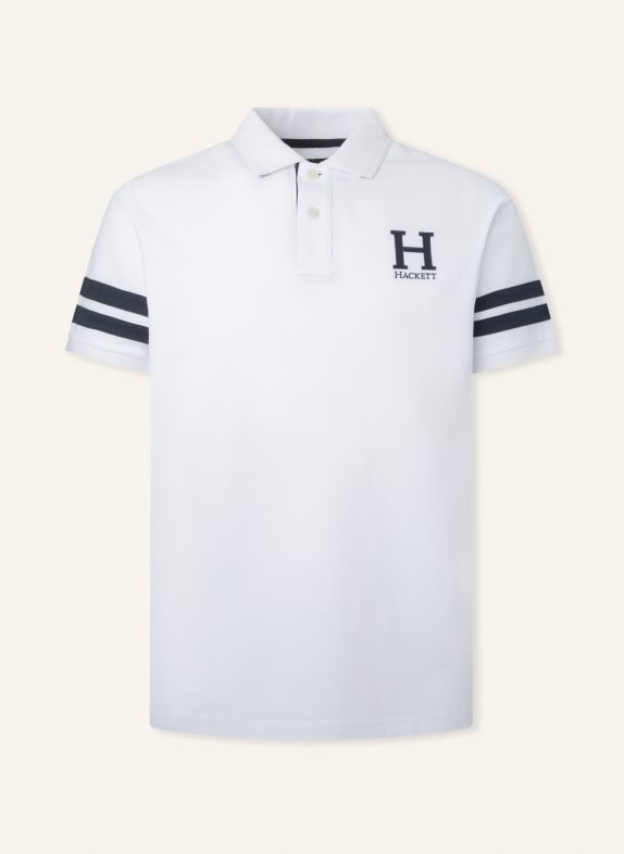 HACKETT LONDON Poloshirt HERITAGE H STR SLV WEISS