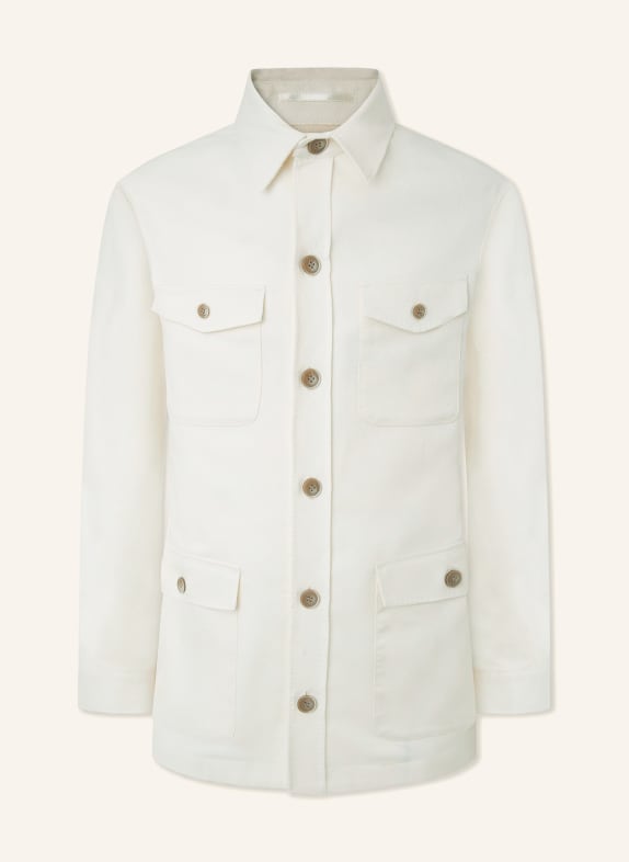 HACKETT LONDON Overjacket BROKEN TWILL SAFARI ECRU/ WEISS