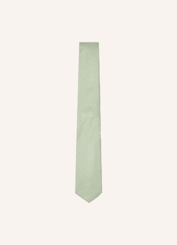 HACKETT LONDON Krawatte MELANGE HERRINGBONE GRÜN
