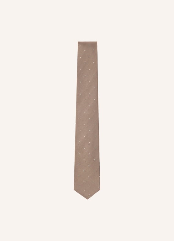 HACKETT LONDON Krawatte MAYFAIR DOT REW BEIGE