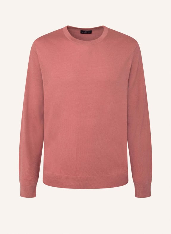 HACKETT LONDON Pullover GMD MERINO SILK CREW ORANGE