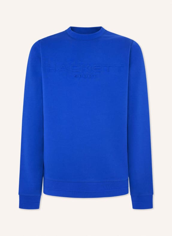 HACKETT LONDON Sweatshirt HS EMBOSSED CREW BLAU