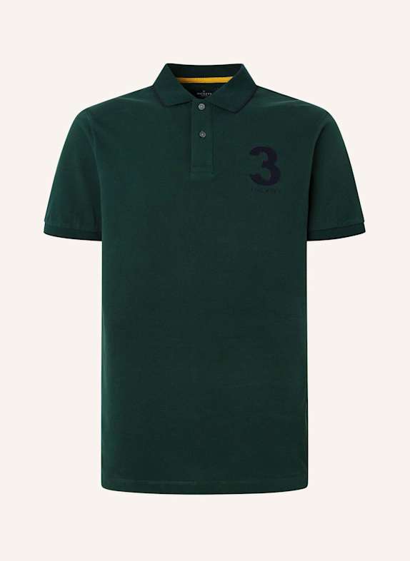 HACKETT LONDON Poloshirt HERITAGE NUMBER POLO DUNKELGRÜN