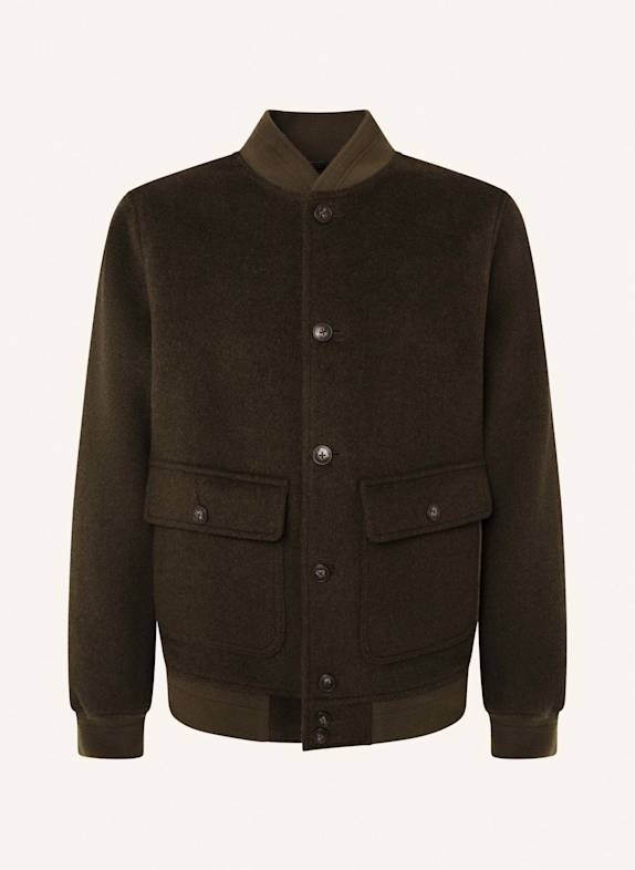 HACKETT LONDON Fieldjacket WOOL BOMBER DUNKELGRÜN