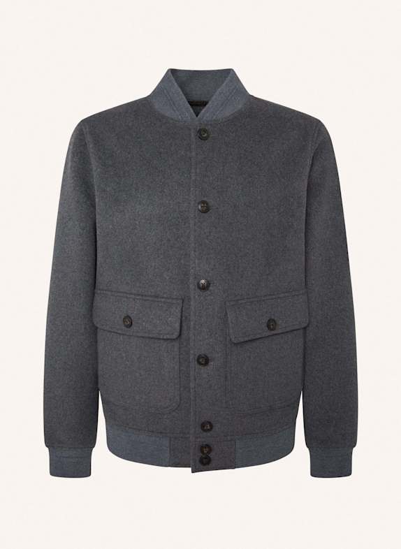 HACKETT LONDON Blouson WOOL BOMBER GRAU