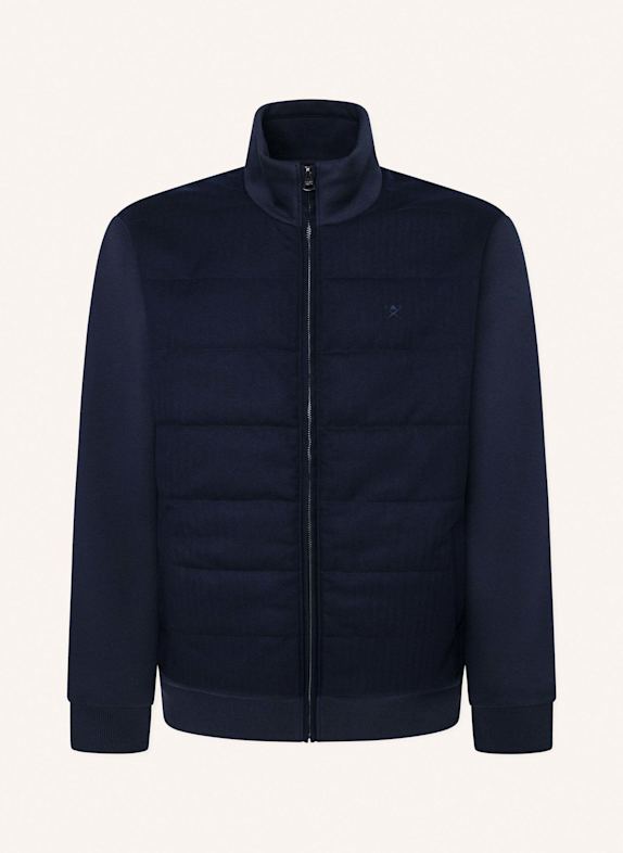 HACKETT LONDON Between Jacke WOVEN QUILT FZ BLAU