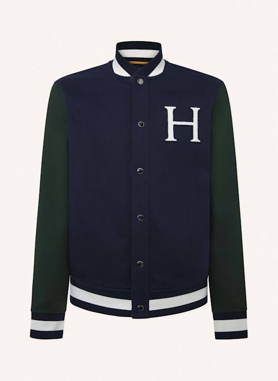 HACKETT LONDON Sweatshirt HERITAGE H BTN VARSITY DUNKELBLAU/ GRÜN