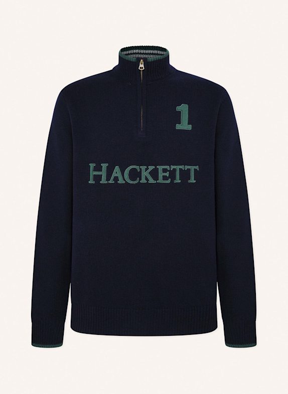 HACKETT LONDON Pullover HERITAGE HZIP BLAU