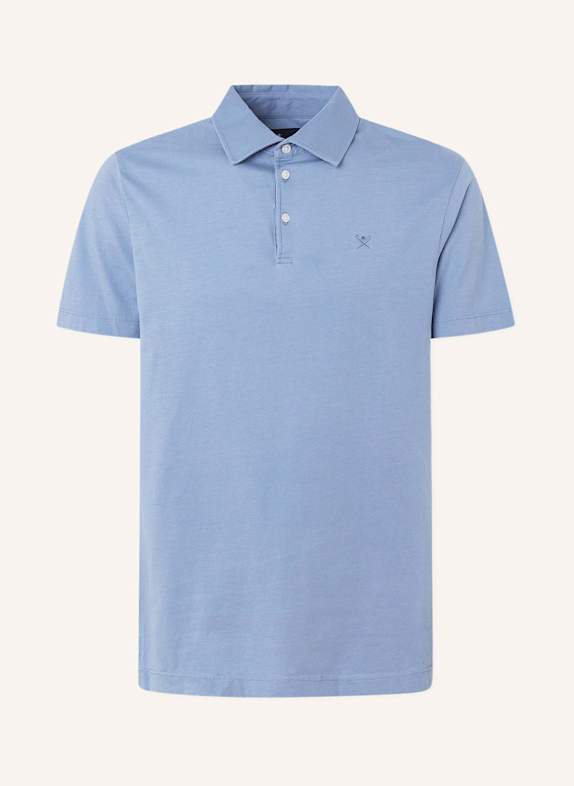 HACKETT LONDON Poloshirt WASHED JERSEY SS BLAU