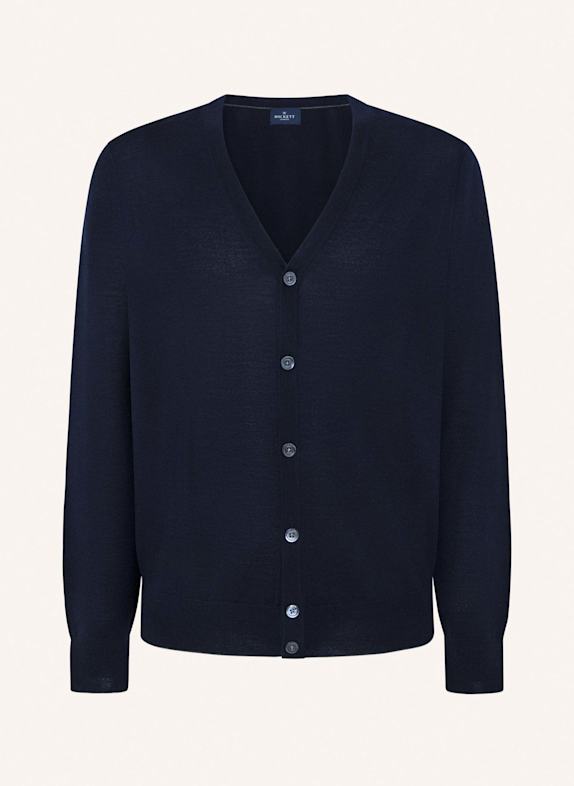 HACKETT LONDON Strickjacken Cardigan MS CLASSIC CARDI BLAU