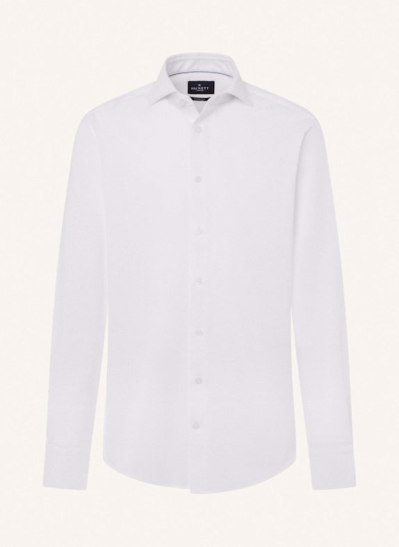 HACKETT LONDON Freizeithemd JERSEY PIQUE WEISS