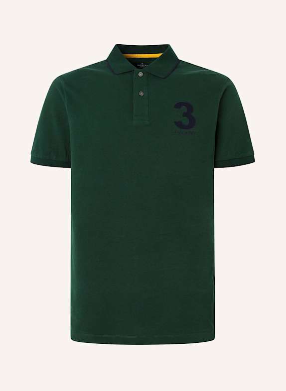 HACKETT LONDON Poloshirt HERITAGE NUMBER POLO DUNKELGRÜN