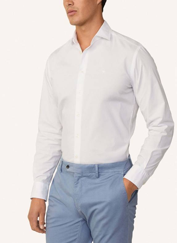 HACKETT LONDON Freizeithemd ESS GMT DYE STRET POP WEISS