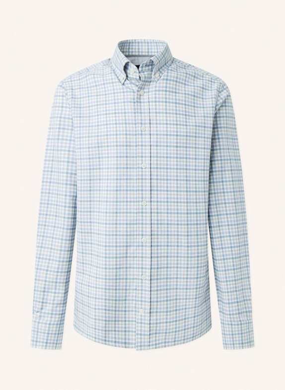 HACKETT LONDON Freizeithemd MOULINE CHECK BLAU