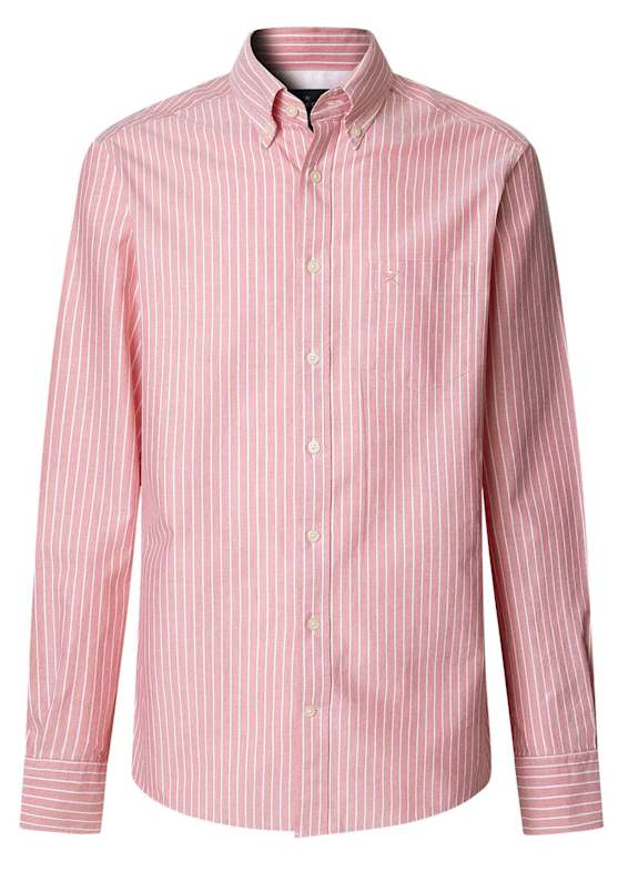 HACKETT LONDON Freizeithemd OXFORD STRIPE ROT