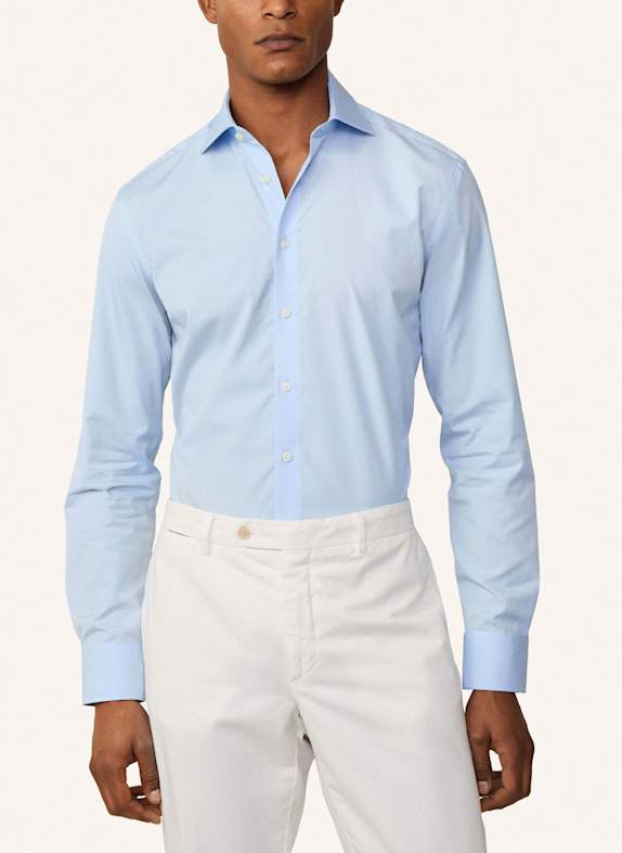 HACKETT LONDON Freizeithemd POPLIN SLIM BC HELLBLAU