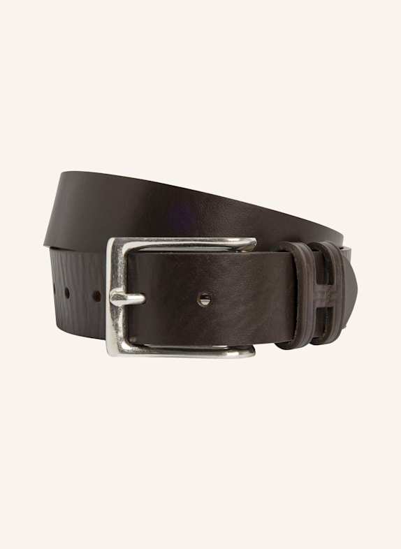 HACKETT LONDON Gürtel TACK STITCH H KEEPER BRAUN