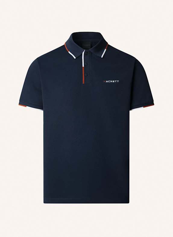 HACKETT LONDON Poloshirt HS TIPPED CLR PLACKET DUNKELBLAU