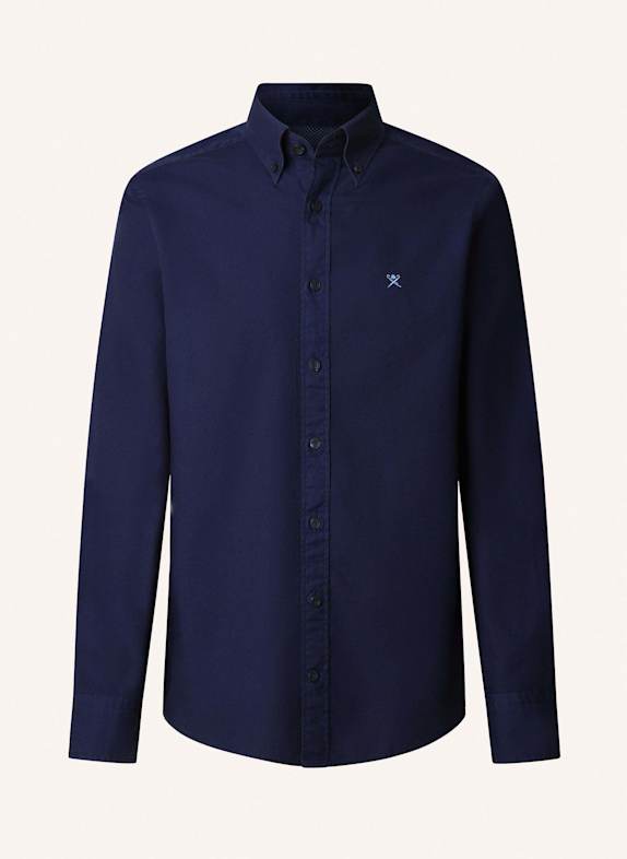 HACKETT LONDON Freizeithemd ESS GMT DYED OXFORD DUNKELBLAU