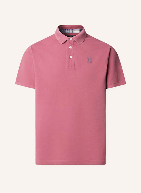 HACKETT LONDON Poloshirt HERITAGE MADRAS TRIM PINK