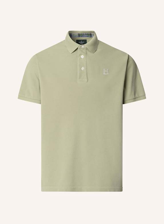 HACKETT LONDON Poloshirt HERITAGE MADRAS TRIM GRÜN