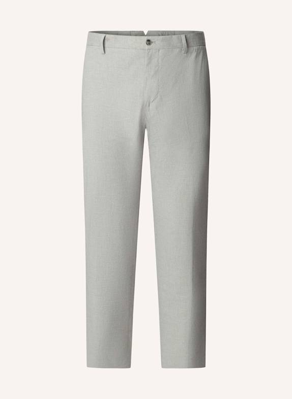 HACKETT LONDON Businesshose LATINO GINGHAM TRS GRAU