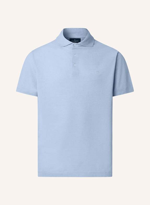 HACKETT LONDON Poloshirt OXFORD PIQUE POLO SS BLAU