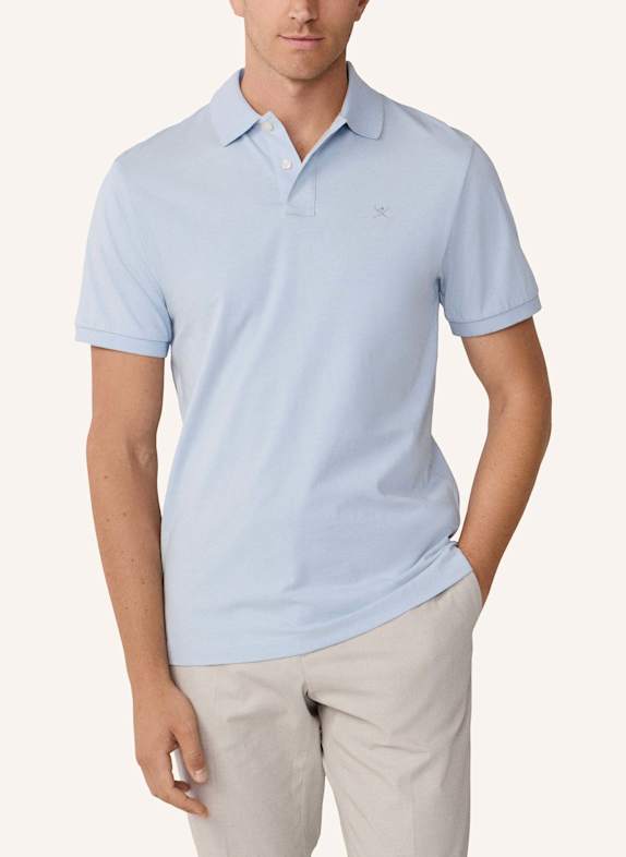HACKETT LONDON Poloshirt TIPPED JERSEY POLO BLAU
