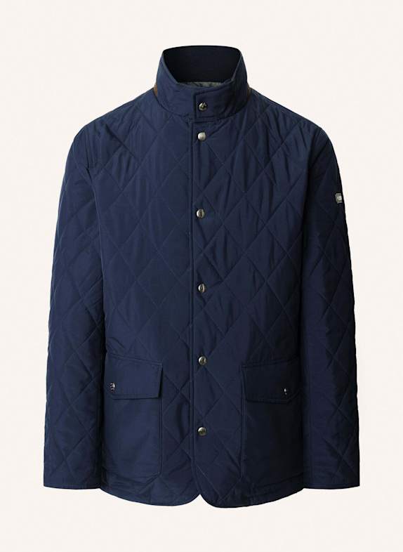 HACKETT LONDON Steppjacke mit Blende BLAU
