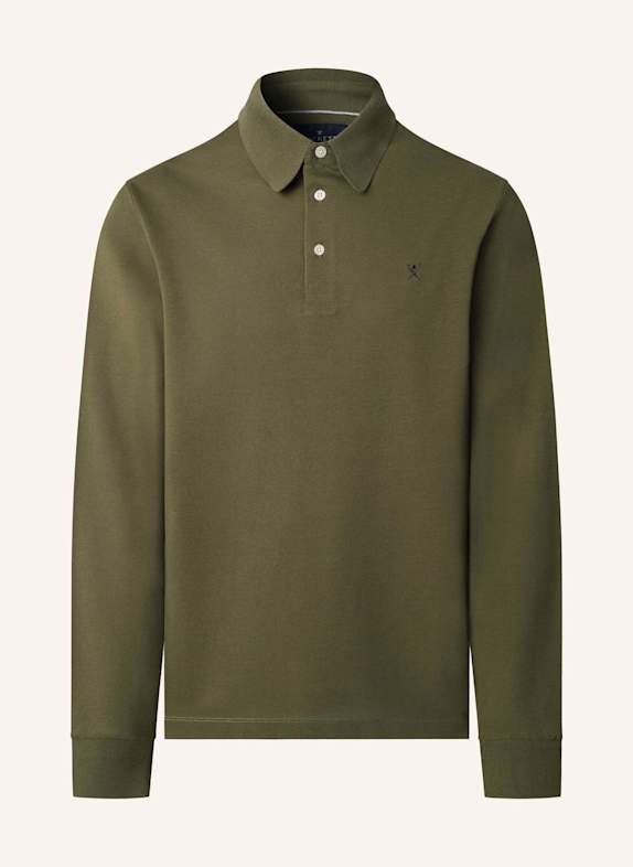HACKETT LONDON Poloshirt FASHIONED COLLAR LS GRÜN