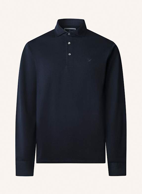 HACKETT LONDON Poloshirt PIMA COTTON POLO LS DUNKELBLAU
