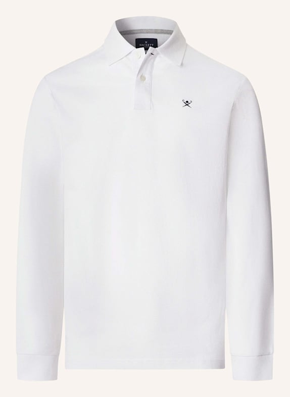 HACKETT LONDON Poloshirt SLIM FIT LOGO LS WEISS
