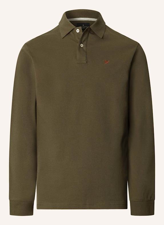 HACKETT LONDON Poloshirt SLIM FIT LOGO LS GRÜN