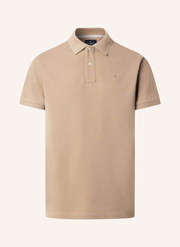HACKETT LONDON Poloshirt SLIM FIT LOGO BEIGE