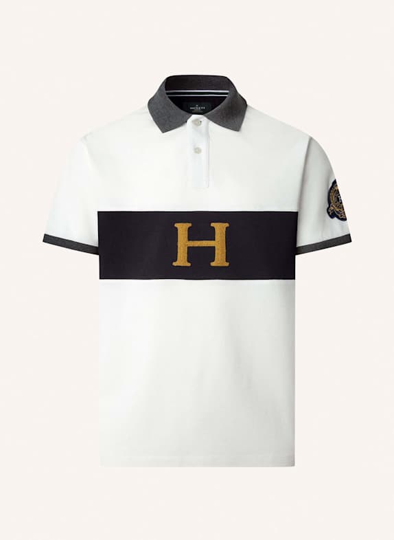 HACKETT LONDON Poloshirt HERITAGE CREST PANEL CREME