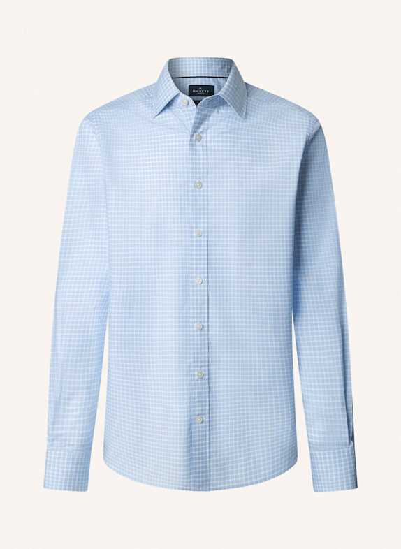 HACKETT LONDON Freizeithemd SMART CHECK HELLBLAU