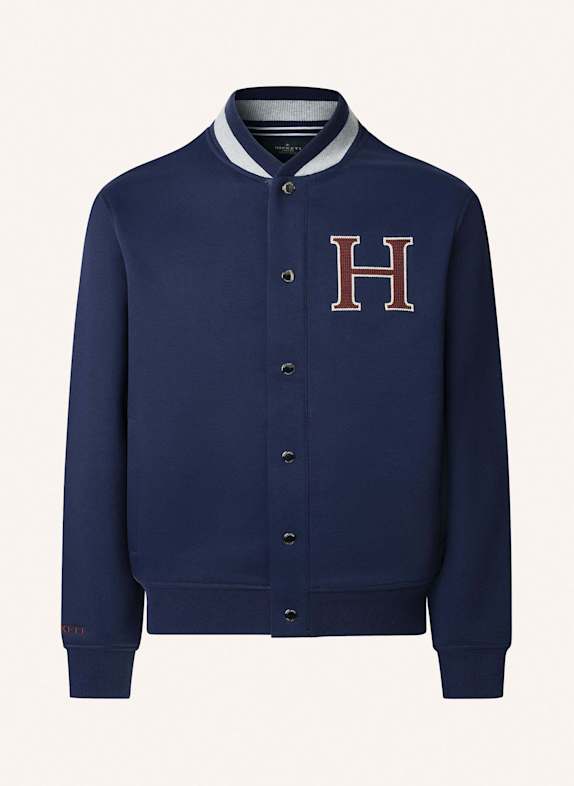 HACKETT LONDON Hoodiejacke HERITAGE H VARSITY BLAU