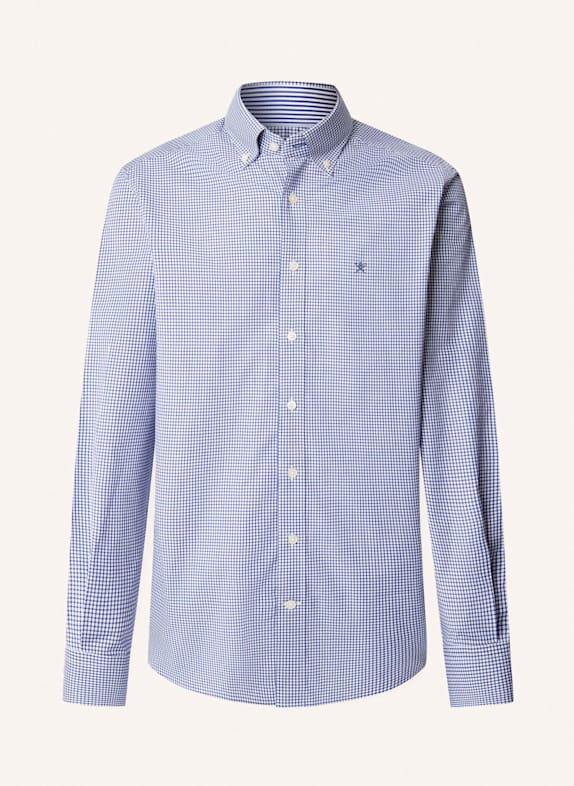 HACKETT LONDON Freizeithemd ESS GINGHAM BLAU