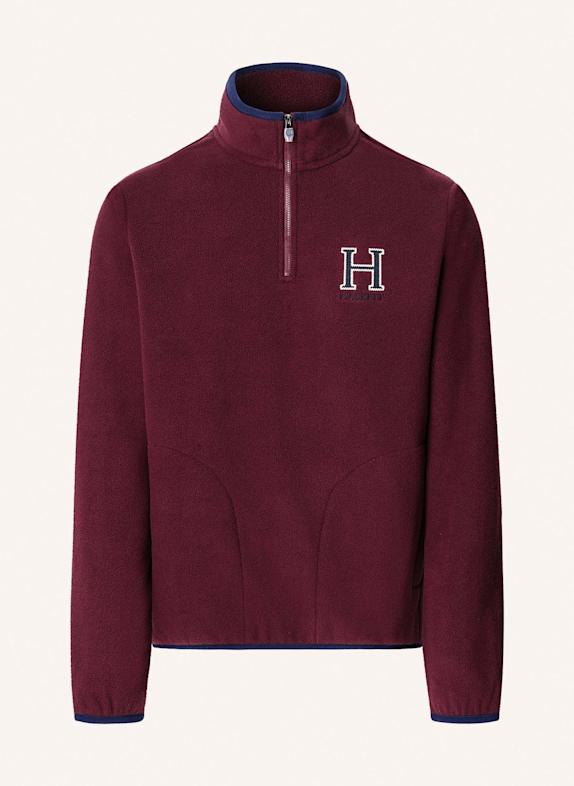 HACKETT LONDON Sweatshirt HERITAGE H FLC HZ DUNKELROT