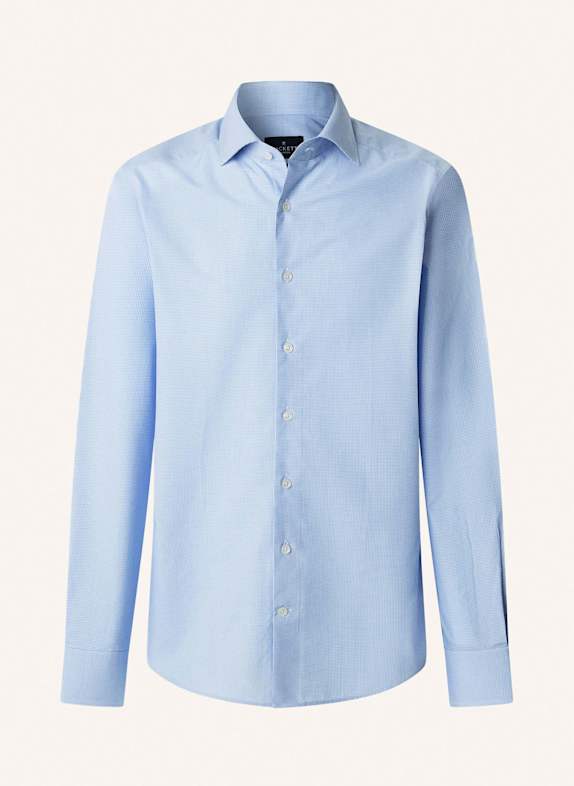 HACKETT LONDON Freizeithemd FORMAL GINGHAM HELLBLAU