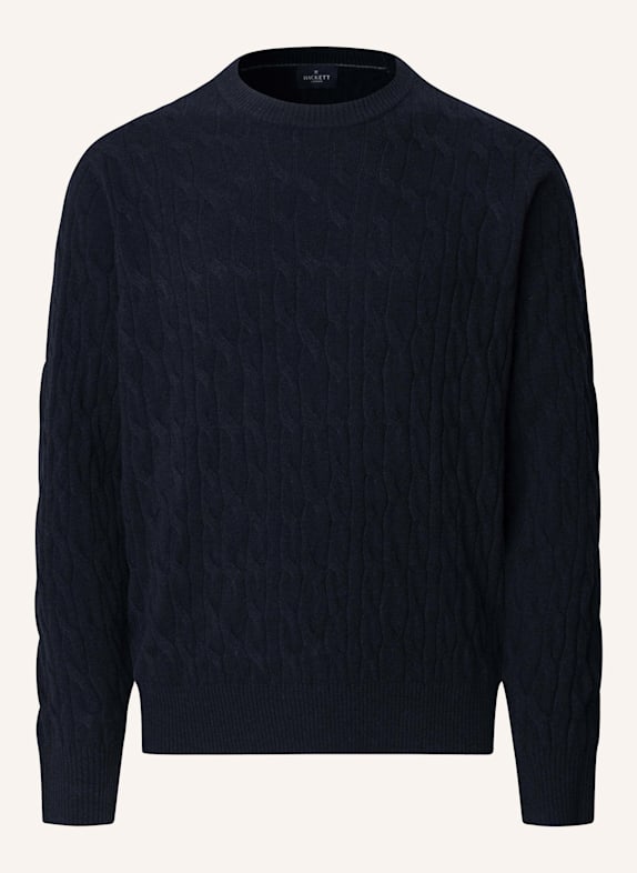 HACKETT LONDON Pullover LW CABLE CREW BLAU
