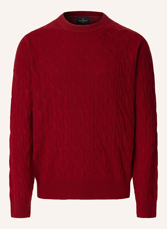 HACKETT LONDON Pullover LW CABLE CREW ROT