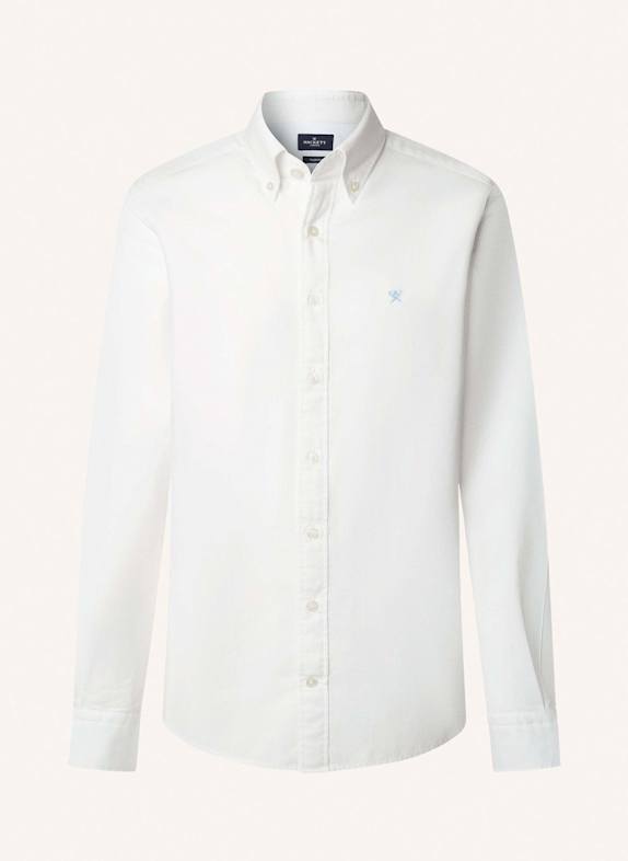 HACKETT LONDON Freizeithemd ESS GMT DYED OXFORD WEISS