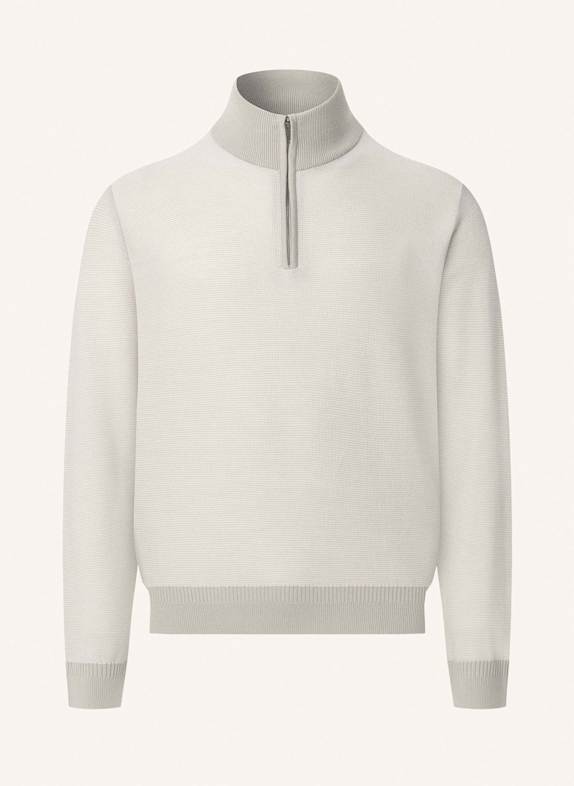 HACKETT LONDON Pullover HONEYCOMB STITCH HZIP CREME