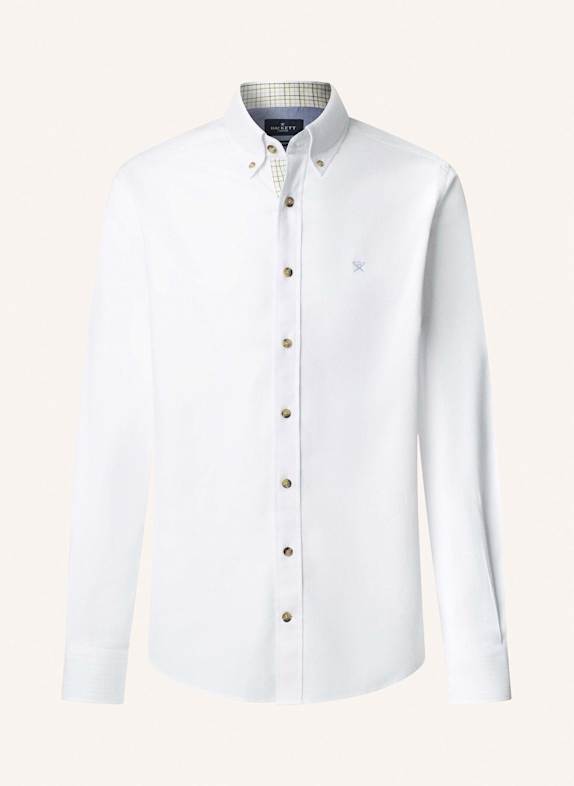 HACKETT LONDON Freizeithemd FLANNEL MULTI TRIM WEISS