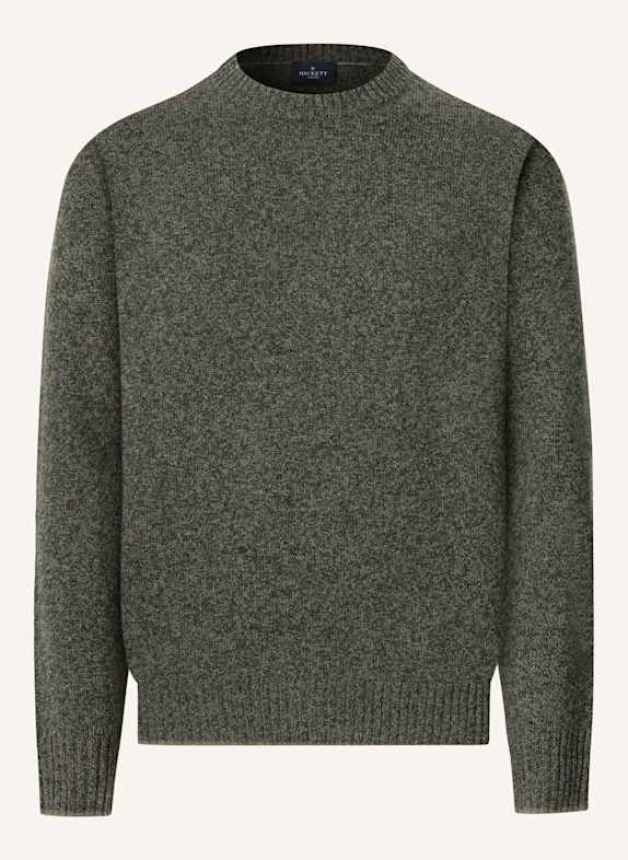 HACKETT LONDON Pullover MOULINE CREW GRÜN