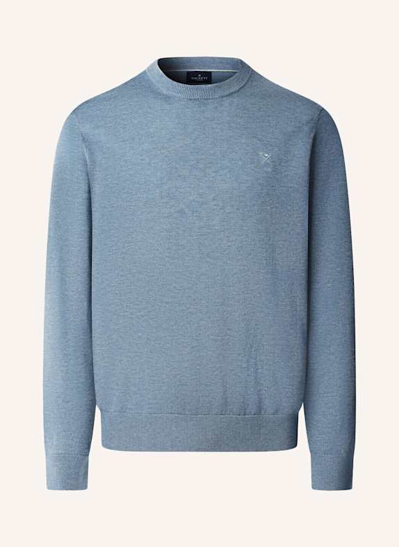 HACKETT LONDON Pullover COTTON SILK CREW BLAU