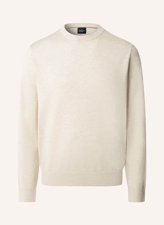 HACKETT LONDON Pullover COTTON SILK CREW WEISS