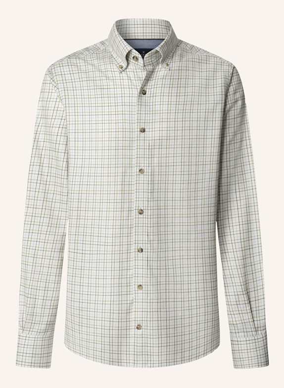 HACKETT LONDON Freizeithemd FLANNEL TATTERSALL GRÜN
